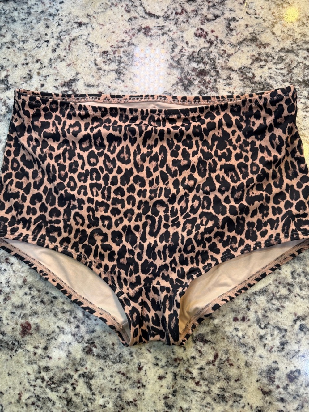 Victoria's Secret Leopard Print High-Waist Hipster Brief Swim Bottoms